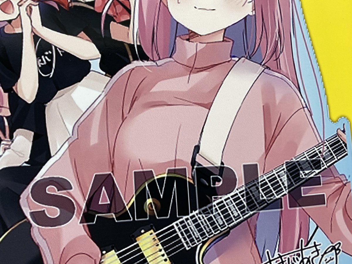 gotou hitori multiple girls pink hair guitar pink jacket instrument long hair 2girls  illustration images