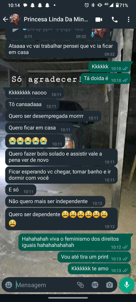 LorranMoretto's tweet photo. Eu amo o feminismo hahahahjaa https://t.co/n8CVNySPJb