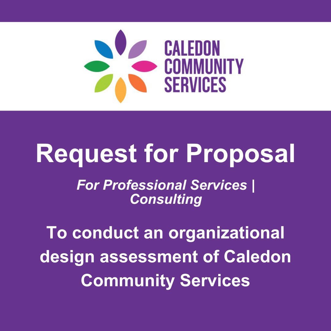 CaledonCS's tweet image. Request for Proposal: to solicit offers from qualified consultants to assist with completing an organizational process &amp;amp; structure review. Visit: ow.ly/L9eF50PhpjZ to review the scope of work &amp;amp; submission details. Closes: August 4th, 5:00 pm #Caledon #RequestForProposal