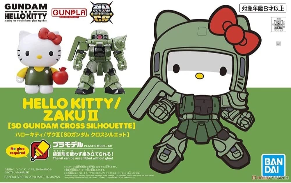 Wario64's tweet photo. Bandai Hobby - Hello Kitty/Zak II [SD Gundam Cross Silhouette] Model Kit is $25 on Amazon https://t.co/a41sTKJCgx #ad https://t.co/GZYwBP4oyb