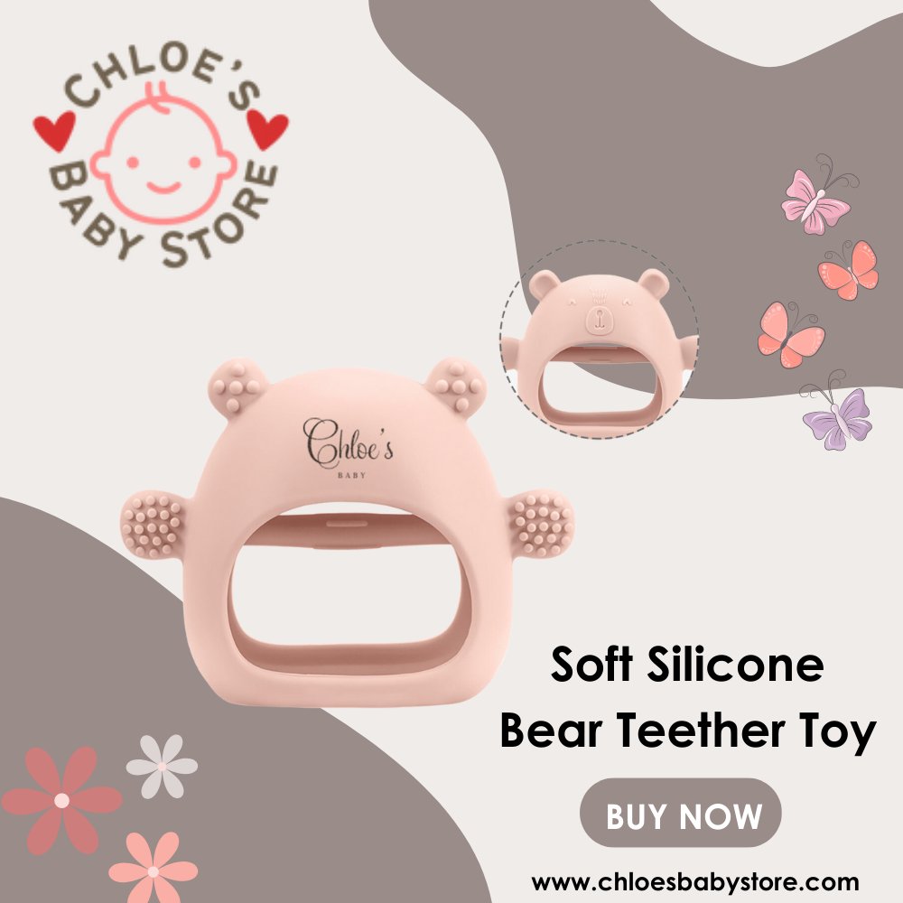 Chloesbabystore's tweet image. Tiny hands, big cuddles! Our soft silicone bear teether toy is perfect for little hands to grip and explore, offering soothing relief for tender gums.

#ChloesBabyStore #BabyTeether #TeethingSolutions #BabyEssentials #ParentingMustHaves #TeethingRelief #BabyComfort #USAparenting
