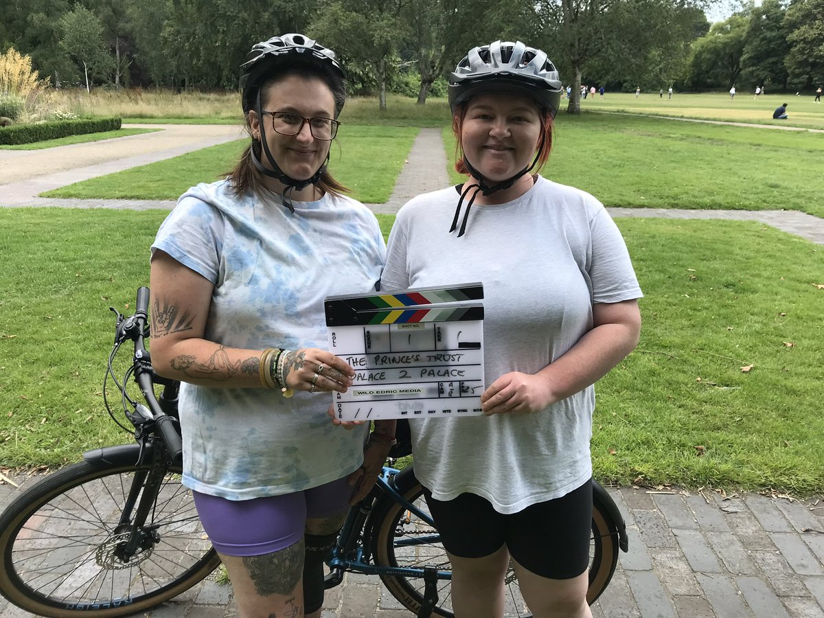 We had a great day filming with Cerys &amp; Jess yesterday in #buteparkcardiff for @PrincesTrust. This inspirational pair are helping to promote #palacetopalace2023 a fund raising cycle event from Buckingham Palace to Windsor Palace on 1st Oct 2023 Just keep peddling! #filming #bikes