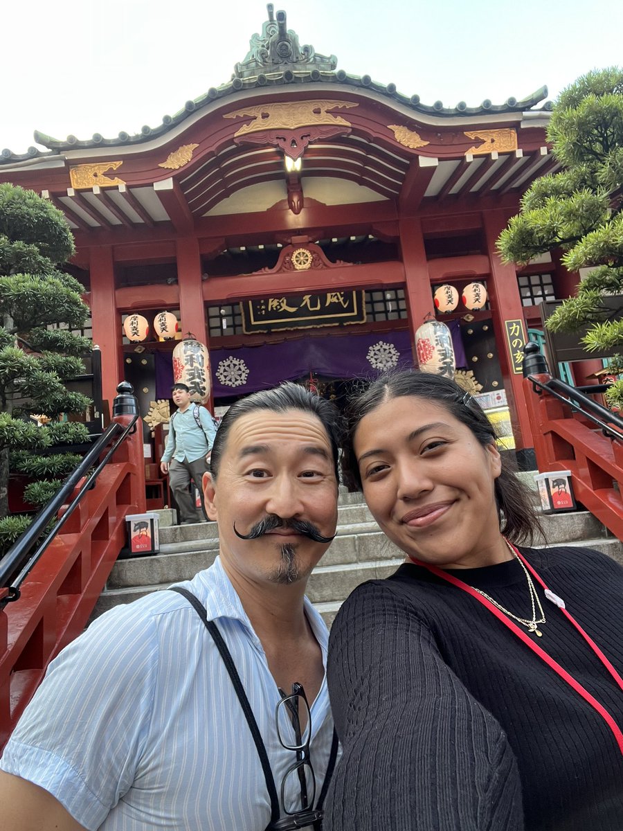 tweetsuro's tweet photo. My sister Setsu Shigematsu and I are having an amazing time in Japan with our UCR students thanks to Josai International University and Shiguemi Ichiyama. https://t.co/8CuuAu9pTy