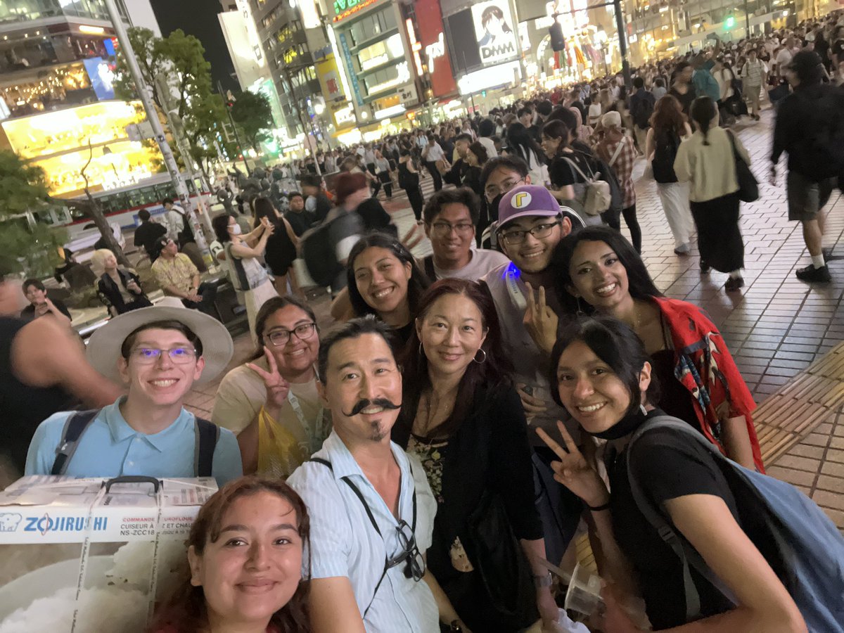 tweetsuro's tweet photo. My sister Setsu Shigematsu and I are having an amazing time in Japan with our UCR students thanks to Josai International University and Shiguemi Ichiyama. https://t.co/8CuuAu9pTy