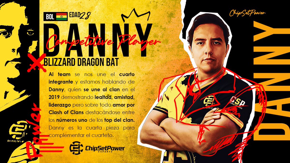 CHIPSETPOWER2's tweet photo. Danny jugador competitivo será el 4to integrante en el team esports CSP. Bienvenido y gracias por ser parte del clan y ahora parte del team. @mreducoc #chipsetpower #team #eSports https://t.co/agrCnVfw0c