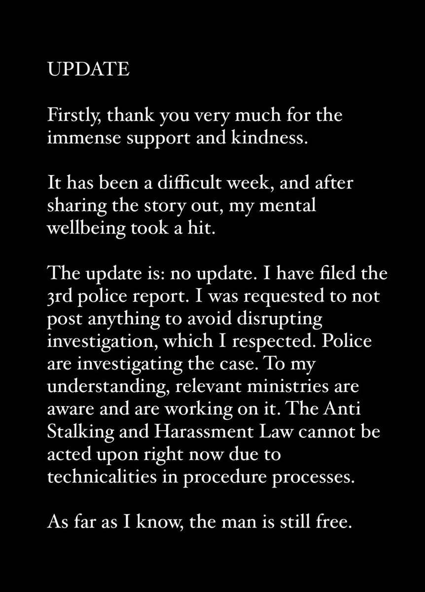 ShaFoShizzle's tweet photo. UPDATE ON THE CASE OF STALKING AND HARASSMENT: https://t.co/iP9mdG0p7z