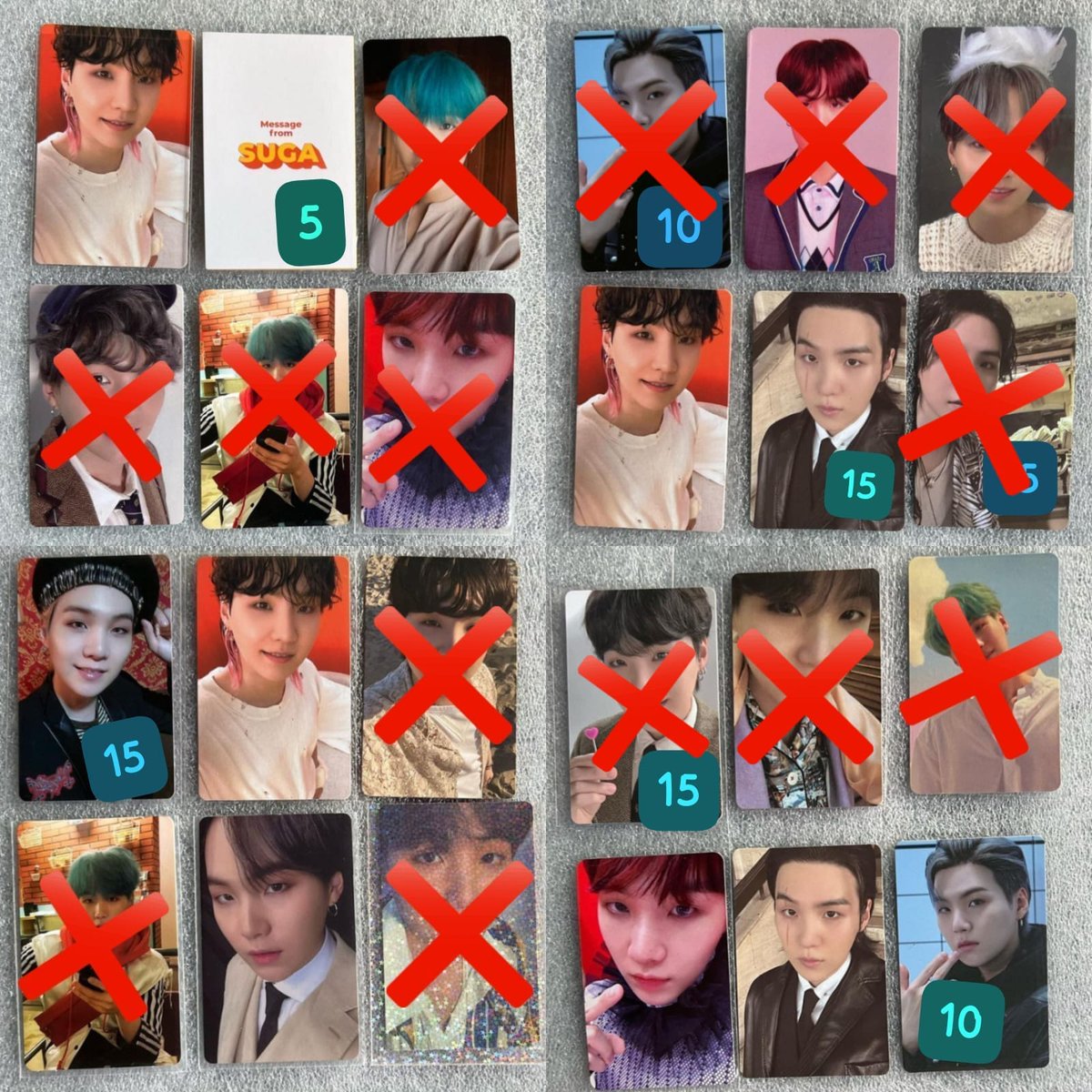 M_xnds's tweet photo. CEG INTER 🗣️🗣️
25 Jimin, Tae e Yoon / 20 Nan e Hobi fora os com preço na imagem. 

Pagamento imediato, set já vai ser enviado para o Brasil.

Inter incluso, cards garantidos!

Feedbacks no fixado https://t.co/gM8uOwEzac