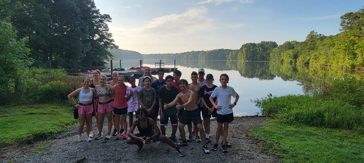 4+ &amp; 5+ miles XC conditioning at Newport News Campground bike loop. <a href="/YorkFalcons/">York Falcon Sports</a>