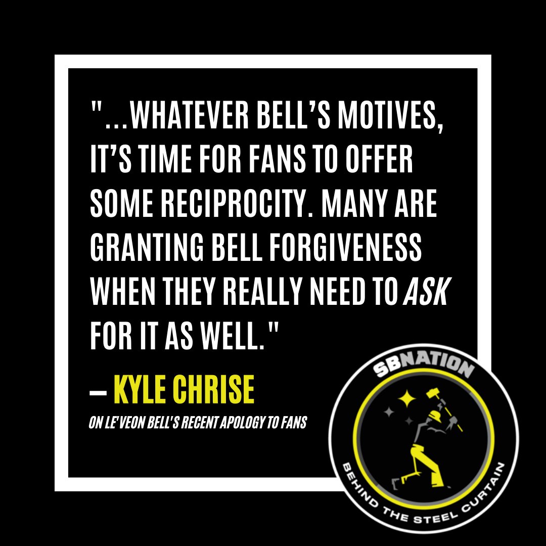 Former #Steelers RB Le'Veon Bell took to Snapchat last weekend to issue an apology to fans.

Meanwhile, @kylechrise thinks he deserves one of his own.

Read: https://t.co/J6sbOi60Ys https://t.co/UnJBdwXN9H