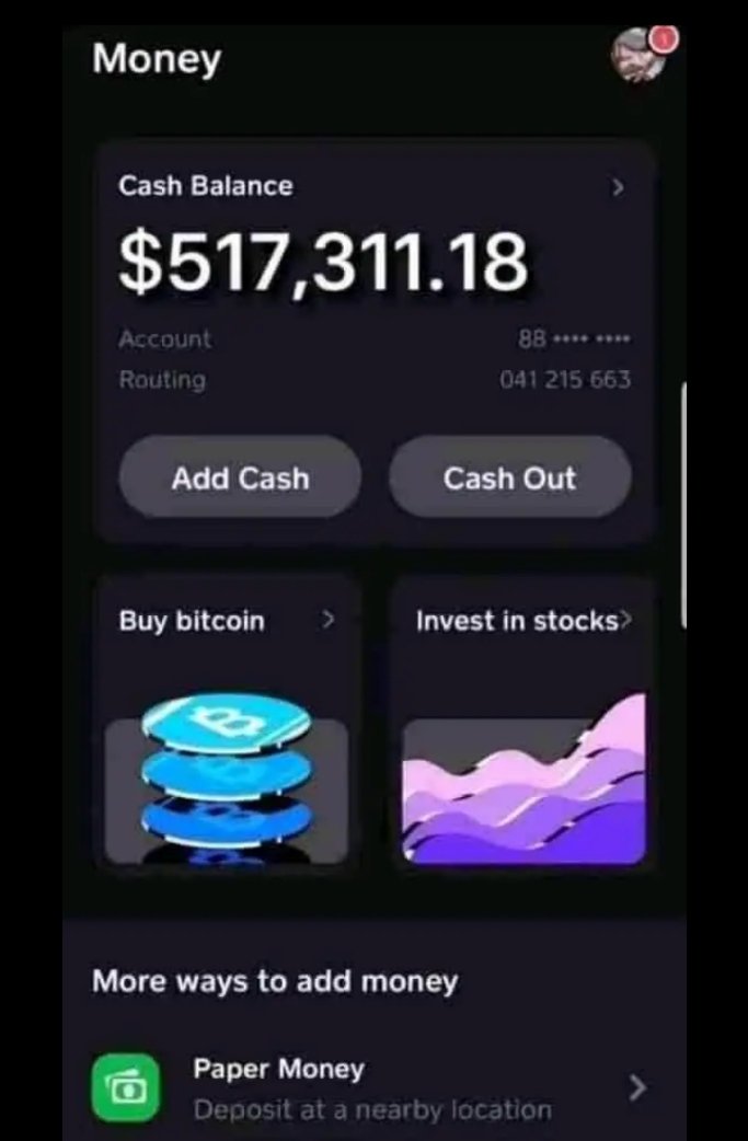 The pay  cash in your trading account when you invest with the company