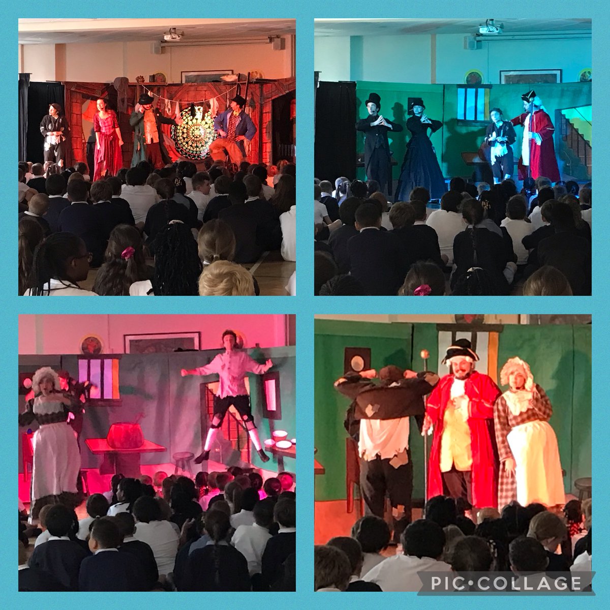 The children enjoyed Oliver Twist theatre performance this afternoon.