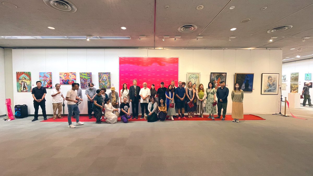 waveofnara's tweet photo. What a special exhibition, following last year's Nara exhibition and another stunning presentation. Thanks to all my friends for their support!

#奈良潮 #奈良国際現代美術展 #奈良市 
#thewave2023 #waveofnara #art #modernart #theriseofmodernart #WhatsArt #每日美術 #dailylive #奈良 https://t.co/jF6dXVYsYB