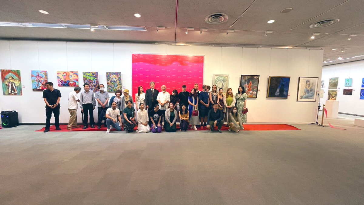 waveofnara's tweet photo. What a special exhibition, following last year's Nara exhibition and another stunning presentation. Thanks to all my friends for their support!

#奈良潮 #奈良国際現代美術展 #奈良市 
#thewave2023 #waveofnara #art #modernart #theriseofmodernart #WhatsArt #每日美術 #dailylive #奈良 https://t.co/jF6dXVYsYB
