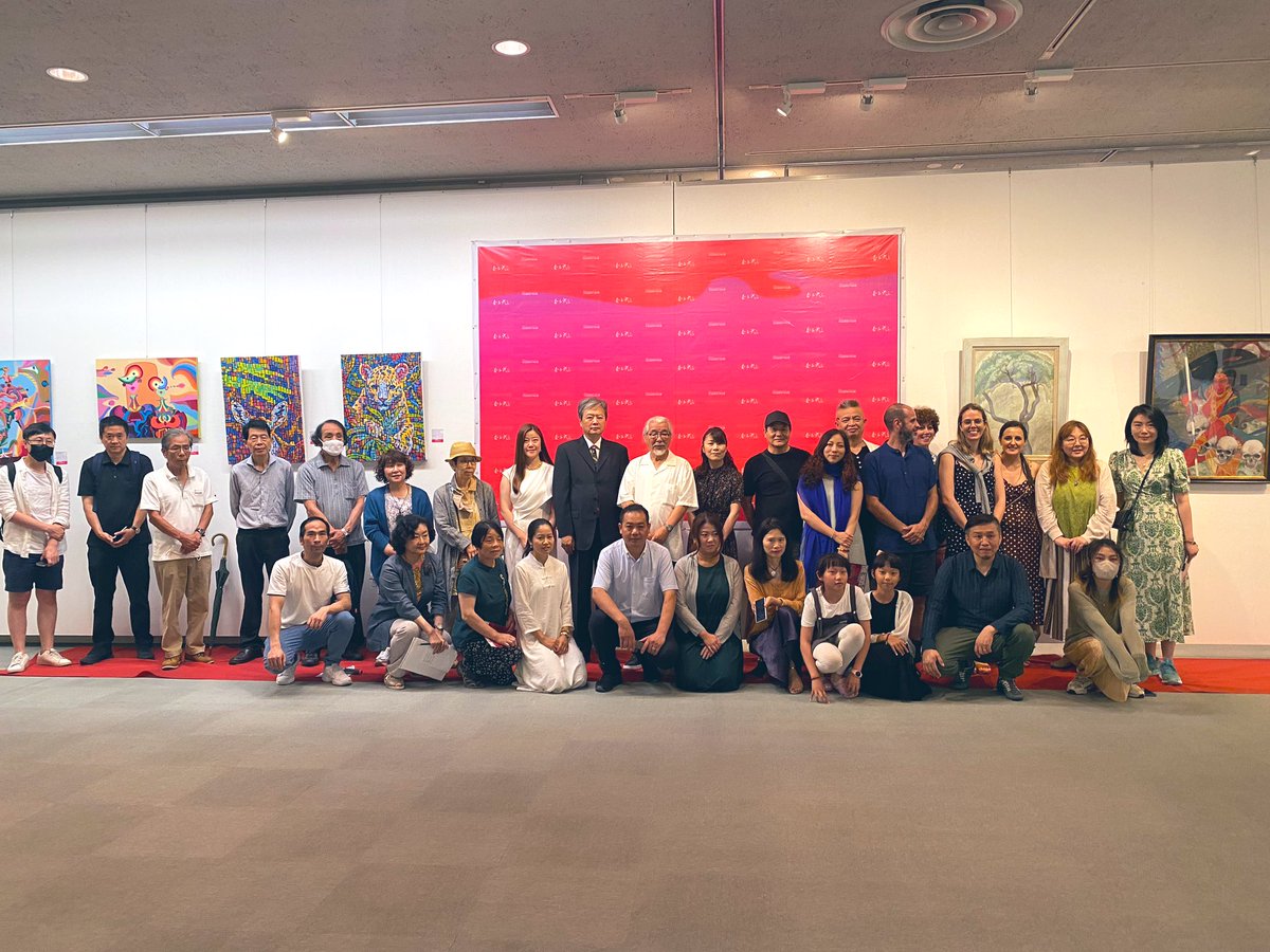 waveofnara's tweet photo. What a special exhibition, following last year's Nara exhibition and another stunning presentation. Thanks to all my friends for their support!

#奈良潮 #奈良国際現代美術展 #奈良市 
#thewave2023 #waveofnara #art #modernart #theriseofmodernart #WhatsArt #每日美術 #dailylive #奈良 https://t.co/jF6dXVYsYB