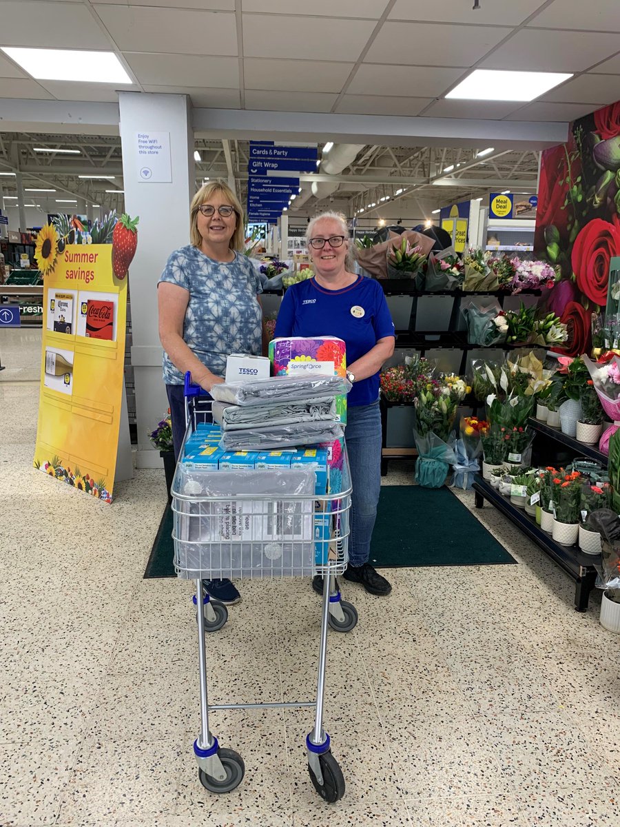 Very grateful yet again to everyone at Rawtenstall Tesco for the donation of duvet sets, washing powder, toothbrushes and loo roll. All things that we were running short of. We are welcoming 5 new young people to M3 over the next couple of weeks.