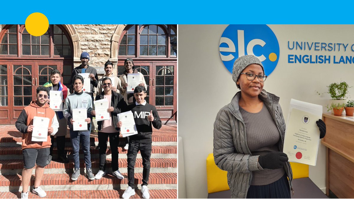 UCT_ELC's tweet photo. Fridays equal graduation and to these students, we say 🎊🎓. Thank you for choosing #UCTELC
#LearnEnglishUCT #UCTEnglish https://t.co/cg7hTFHEou