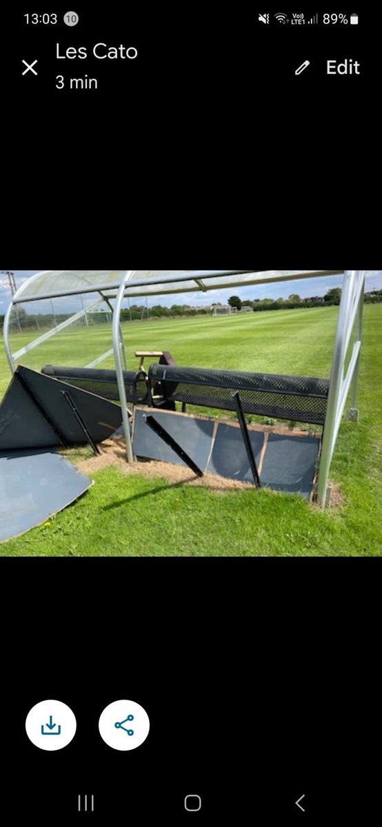 Thank you to the morons who have kicked our recently refurbished dugouts to pieces. We will endeavour to seek out the culprits and seek payment! 100s of pounds worth of damage. Pitstone & Ivinghoe FC always trying to improve our facilty. Heartbreaking