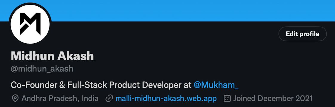 midhun_akash's tweet photo. @AdityaHarbinger I just updated my profile after seeing yours. https://t.co/Z5ovJ5e7L3
