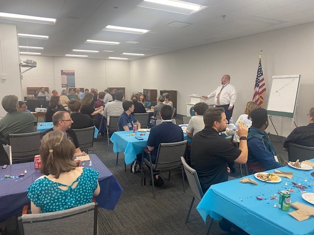 EdgewaterFed's tweet photo. Our team in Oak Ridge, TN celebrated the one-year anniversary of our contract at @OSTIGOV this week! With our partners at @KeyLogicSystems, we've seen lots of client success and team growth this past year.
To learn more, visit our website: https://t.co/0B70zwTz42 #TeamEdgewater https://t.co/sU4mabUR63