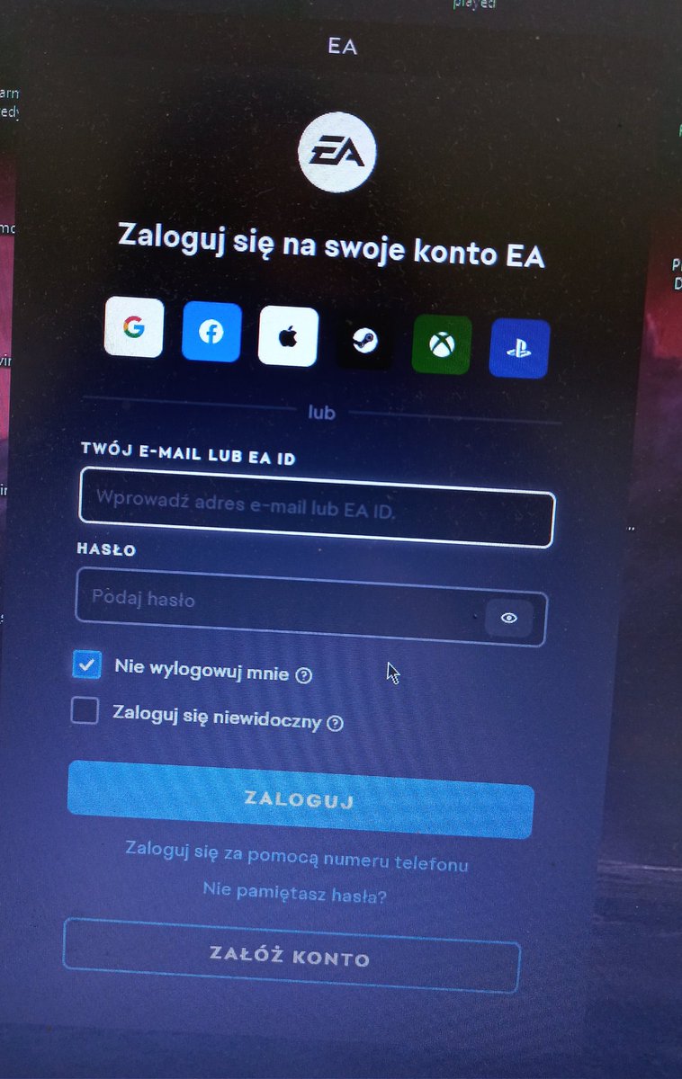 _nohej's tweet photo. ea ta opcja "nie wylogowuj mnie" po cos powstala nie ze cos, tak tylko mowie https://t.co/OFGFYW9nGH