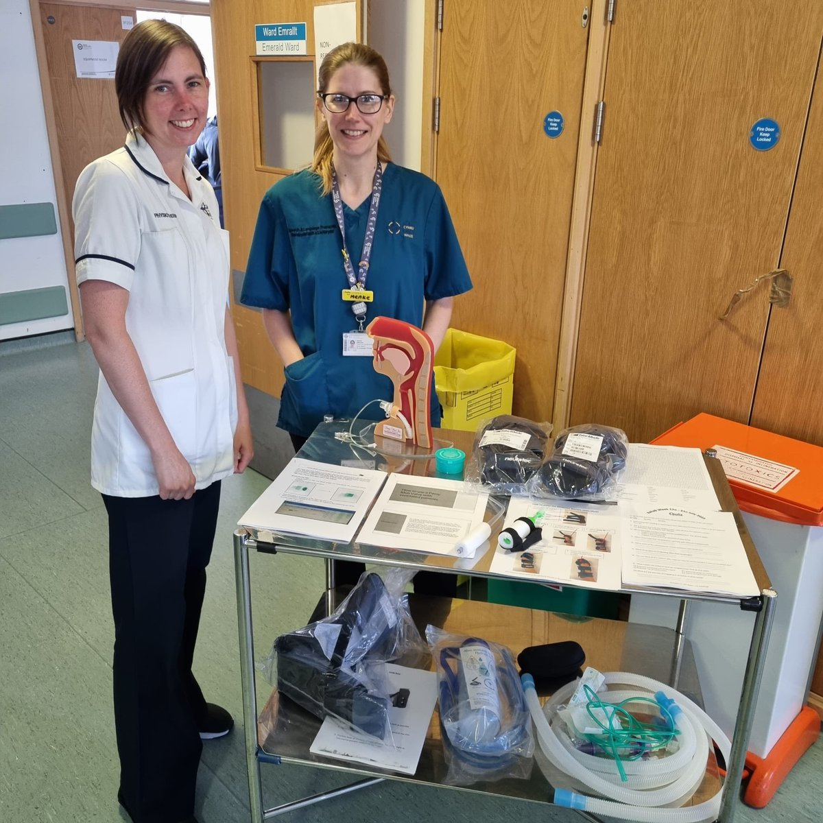 EmmaBrereton1's tweet photo. #ICURehabDay23 a great end to a week of all things rehab! Lots of UL rehab utilising personal care and our rehab trolley, T-shirts, daily bedside teaching by the MDT, finished off with a MDT bring a plate! @UHWCriticalCare @PaulTwose https://t.co/RYPpvoJbEl