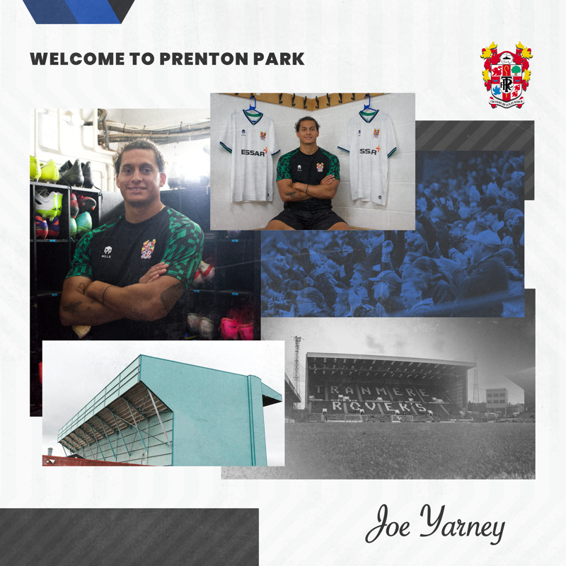 TranmereRovers's tweet photo. 📝 We are delighted to announce the signing of centre-back Joe Yarney on a one-year contract.

🙌 Welcome to Prenton Park, Joe!

#TRFC #SWA