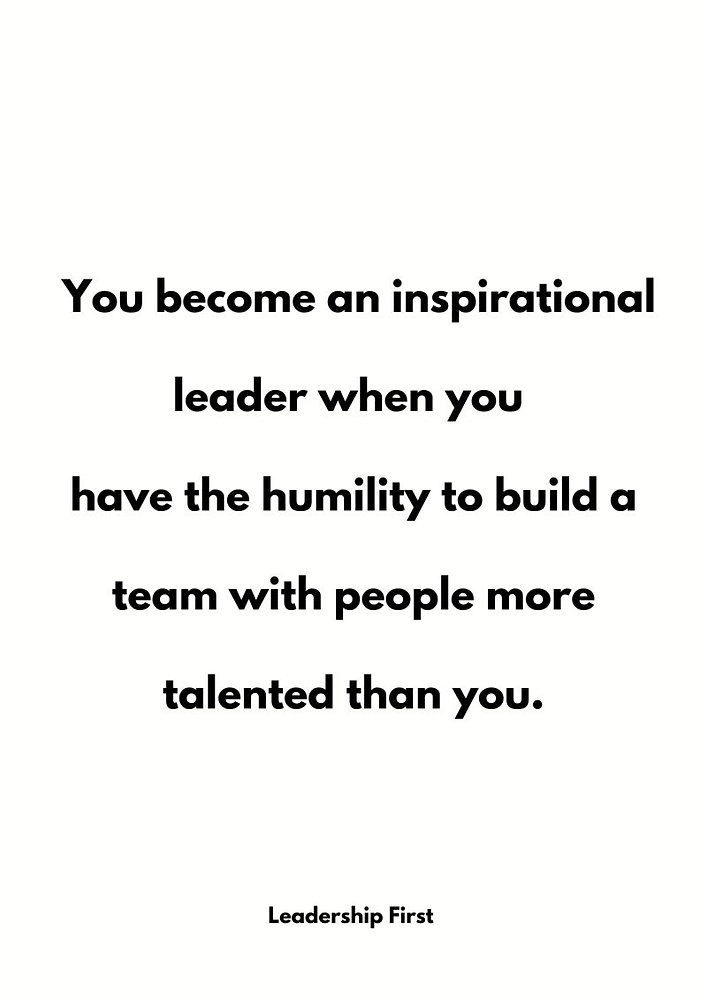 GiffordT's tweet photo. Great leaders aren’t know-it-alls who continuously try to outshine everyone. It’s not about being the smartest person in the room. It’s about building a team with the most intelligent people, even if they are smarter than you. https://t.co/dllItzvZWA