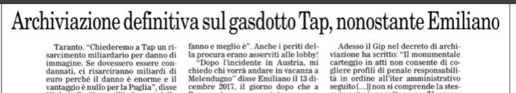 AdaFiore3's tweet photo. .
Cosa ci sarebbe da aggiungere?
Che per quest’opera strategica tante chiacchiere e nessun risarcimento alla regione #Puglia . #tap https://t.co/sIdWkecdSM