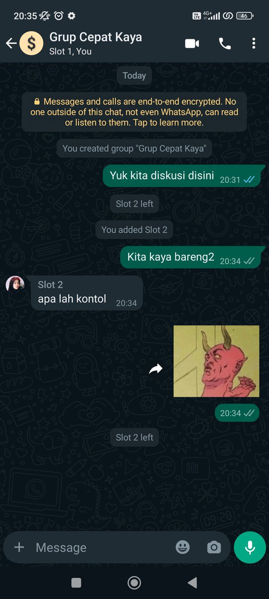 Tiba2 ngajak jadi jutawan, giliran diajak kaya bareng2 malah left....