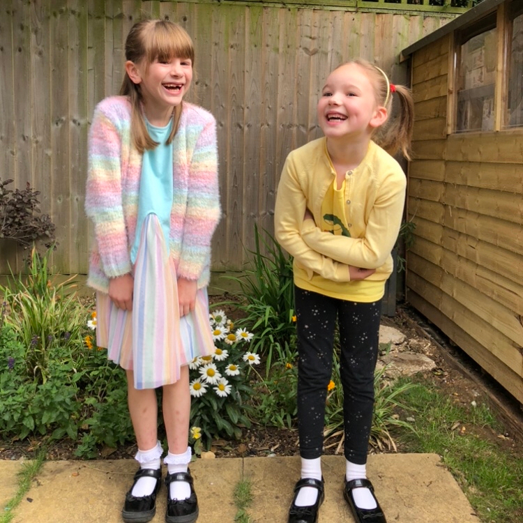 Boy did I try to get a nice picture of Grace &amp; Emily on their last day of the school year. 

Well this sums them up!

After today, we will be open as usual throughout the school holidays and I will despatch as normal whilst having quality time with my beautiful girls. 

Our sale