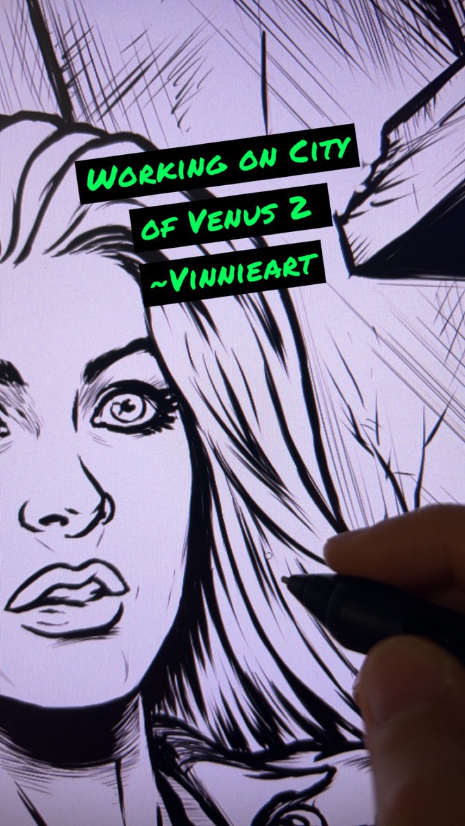 Getting more work done on issue 2 of City of Venus: Dead City. #vinnieart #cityofvenus #deadcity #indycomics #comics #sdcc