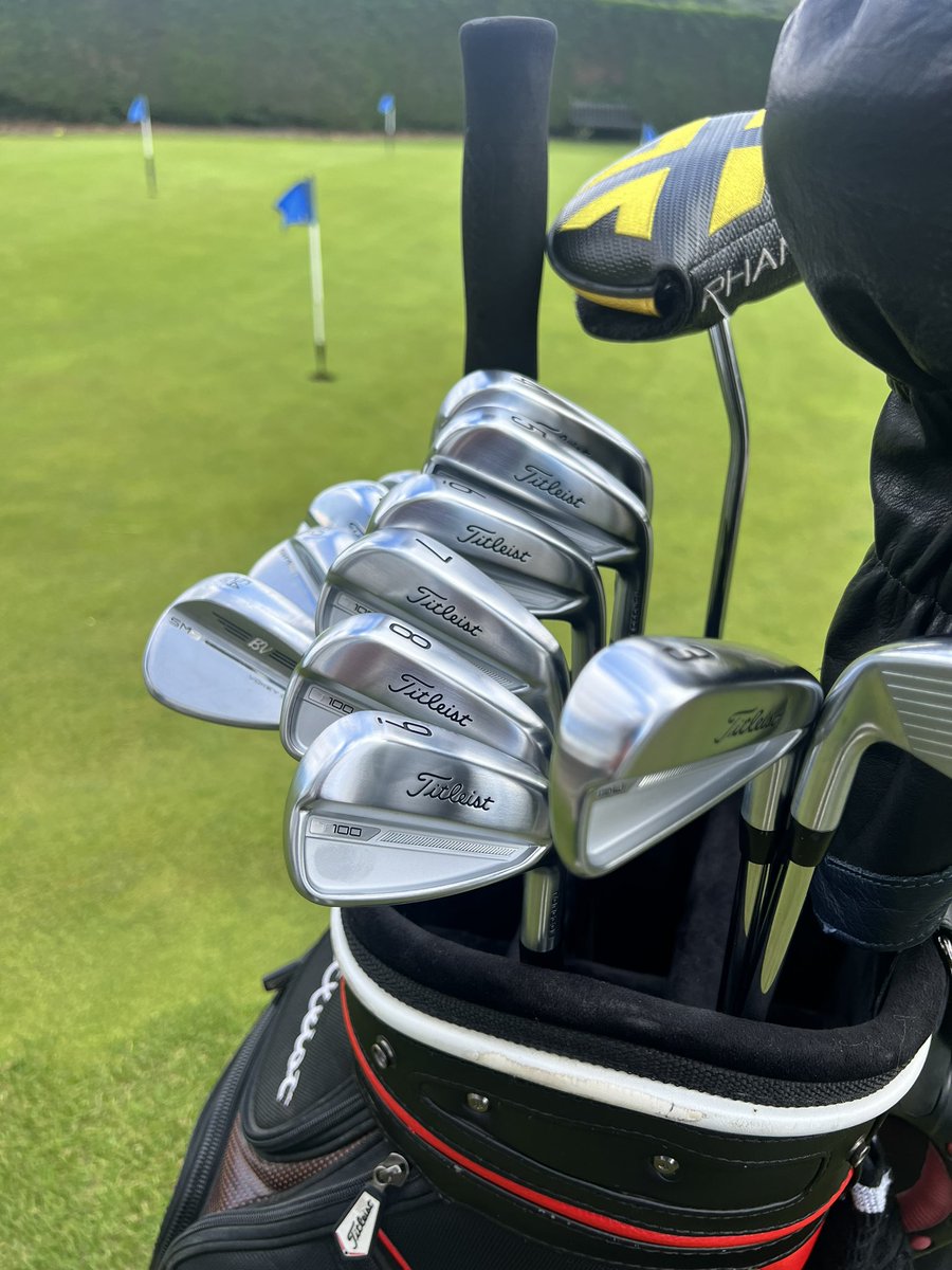 New irons day!! A big thank you to <a href="/Titleist/">Titleist</a> for these. 5-9 T100 3 &amp; 4 iron T150. They look 🔥 <a href="/thegolfroomGGC/">The Golf Room | Garforth Golf Club</a> <a href="/GarforthGC/">Garforth Golf Club</a> #golf #titleist #TheOpenChampionship #PGA #golfclubs