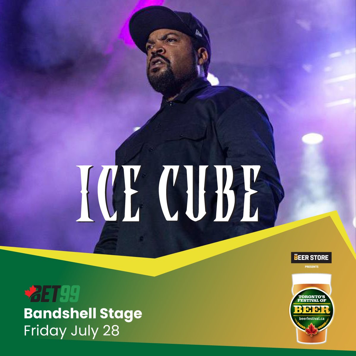 🎟️ CONTEST 🎟️

We're giving YOU a chance to WIN a pair of tickets to see Ice Cube at Toronto’s Festival of Beer.

Friday, July 28 at Bandshell Stage (Exhibition Place)

To enter:
1. Follow us
2. Retweet
3. Like
4. Reply
5. Sub to our newsletter (link in bio)