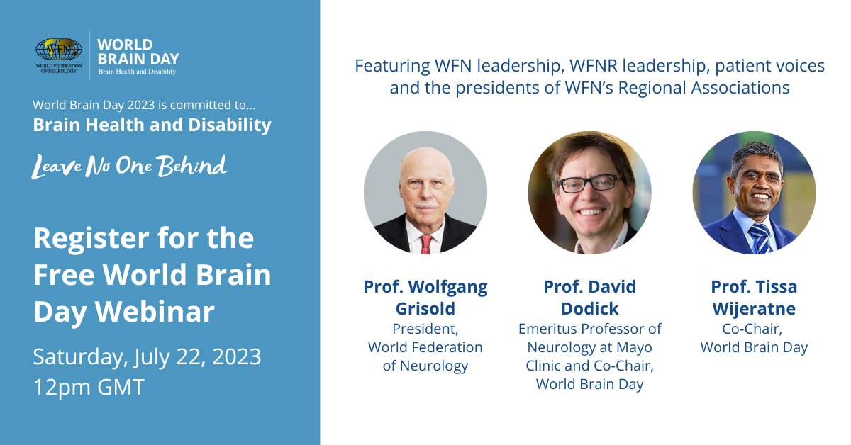 We’re leading the charge to break down barriers to optimal brain health faced by individuals with disabilities. On July 22, WFN is hosting a webinar to prioritize #BrainHealthandDisability access, advocacy, awareness, education and prevention.Register now: bit.ly/43mwEAA