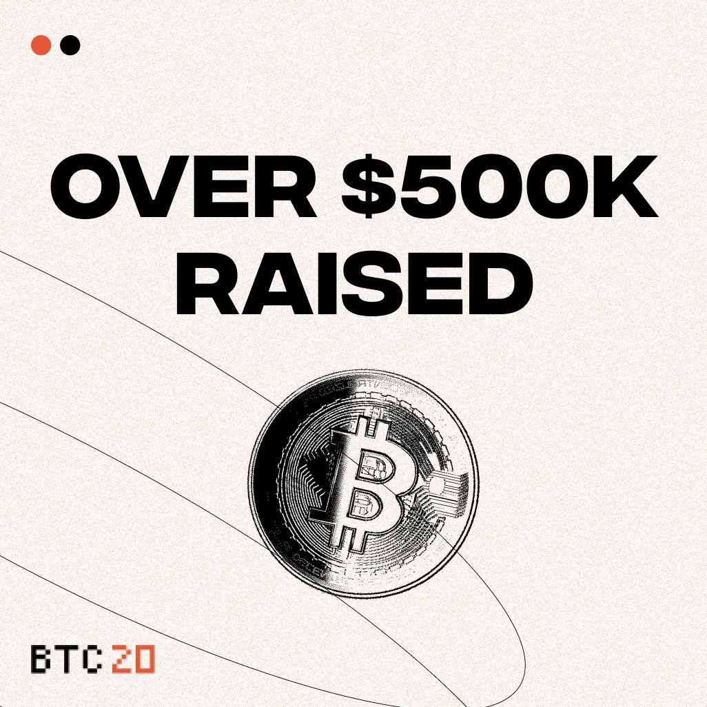 BTC20Token's tweet photo. 🚀✨ Over $500K Raised! 💰🎉

We are thrilled to announce that the $BTC20 #Presale has surpassed the $500K mark! 🎊 

Join us in revolutionizing the world of staking and creating a greener, sustainable future with #BTC20! 🌐🌿

Secure your $BTC20 #Tokens now: https://t.co/haJNB7ycqH