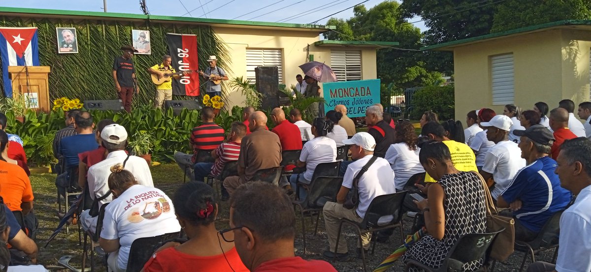 Realizado en #LaPalma el acto en recordación de la gesta del Moncada. Reconocimiento en la ocasión para las entidades que se destacaron en la emulación por el #26deJulio #PoderPopular #Cuba #PinardelRio