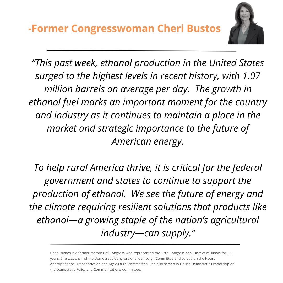 This past week, ethanol production in the US surged to the highest levels in recent history. We see the future of energy and the climate requiring resilient solutions that products like ethanol—a growing staple of the nation’s agricultural industry—can supply. #USAg #Ethanol