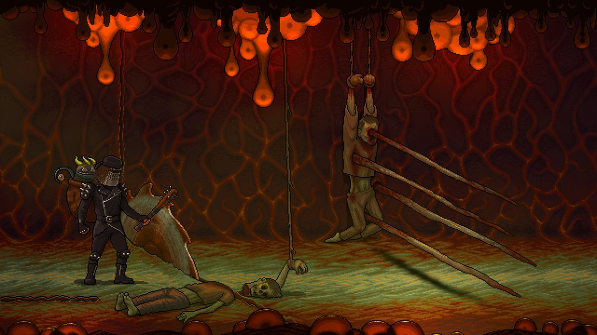 Such a friendly and cozy place! Everybody is welcome here!😆

#Greedventory #screenshotsaturday #indiedev #pixelart #indiegame