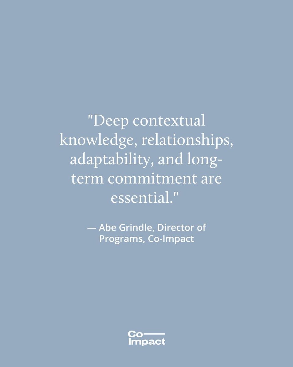 "#Philanthropy has often failed to ask itself... "What is your end game" for truly solving this problem... It's incredibly exciting to see that begin to change!"

Read more from <a href="/AbeGrindle/">Abe Grindle</a> in <a href="/Alliancemag/">Alliance magazine</a> on #SystemsChange &amp; current exciting shifts. 

> lnkd.in/eTp9-_Kv