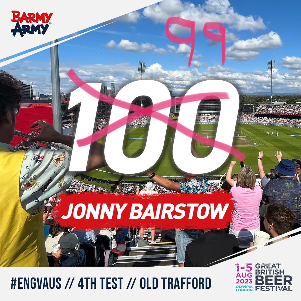 England's Barmy Army 🏴🎺 (@thebarmyarmy) on Twitter photo Jonny you’re a hero and deserved a post about that innings anyway 👏
#Ashes | <a href="/gbbf/">The Great British Beer Festival</a> Jonny you’re a hero and deserved a post about that innings anyway 👏
#Ashes | <a href="/gbbf/">The Great British Beer Festival</a>