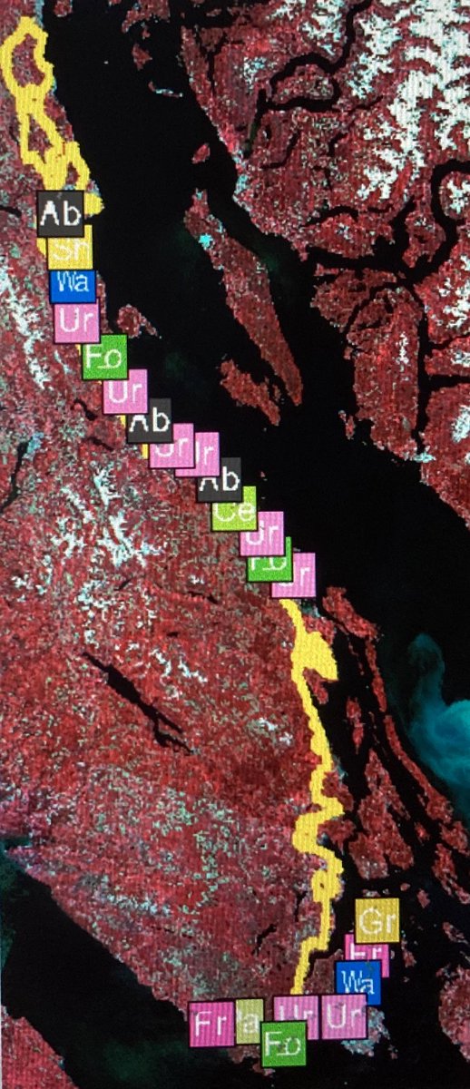 LeanderCampbell's tweet photo. Our final day of #cropmap23 in southwest BC, has #TwitterlessGreg &amp; I go north to Campbell River (❤️ name). We then turn south and work our way back to Victoria. https://t.co/1MBW1CobnK