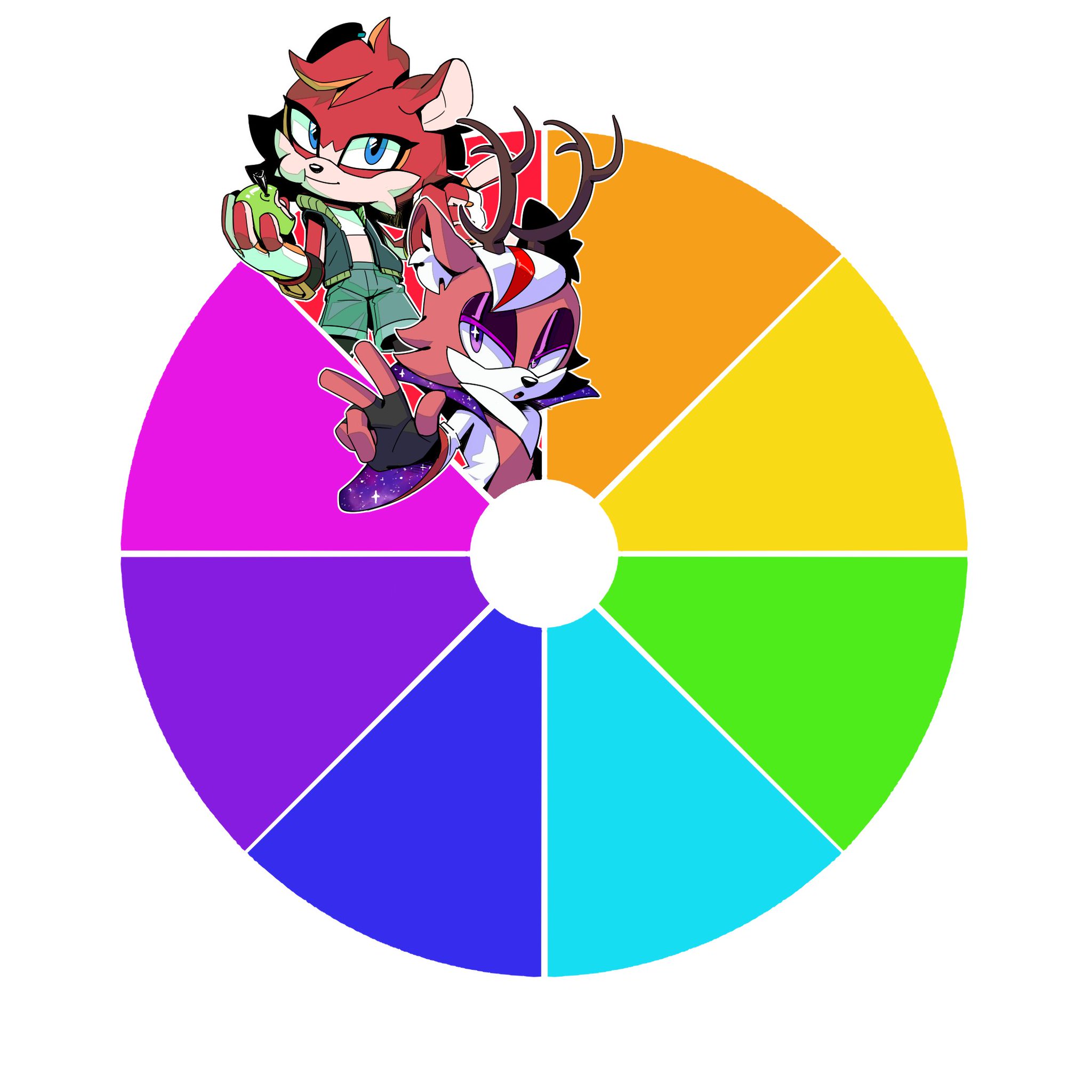 โ๏ธ๐ CAT RAGE ๐โ๏ธ Sonic OCs color wheel in ๐!! on Twitter: