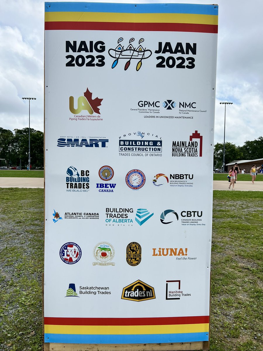 The Building Trades are proud to sponsor the 2023 North American Indigenous Games! We’re cheering on athletes competing in Halifax until Sunday. Show your support for the athletes with a like or share! @NAIG2023
