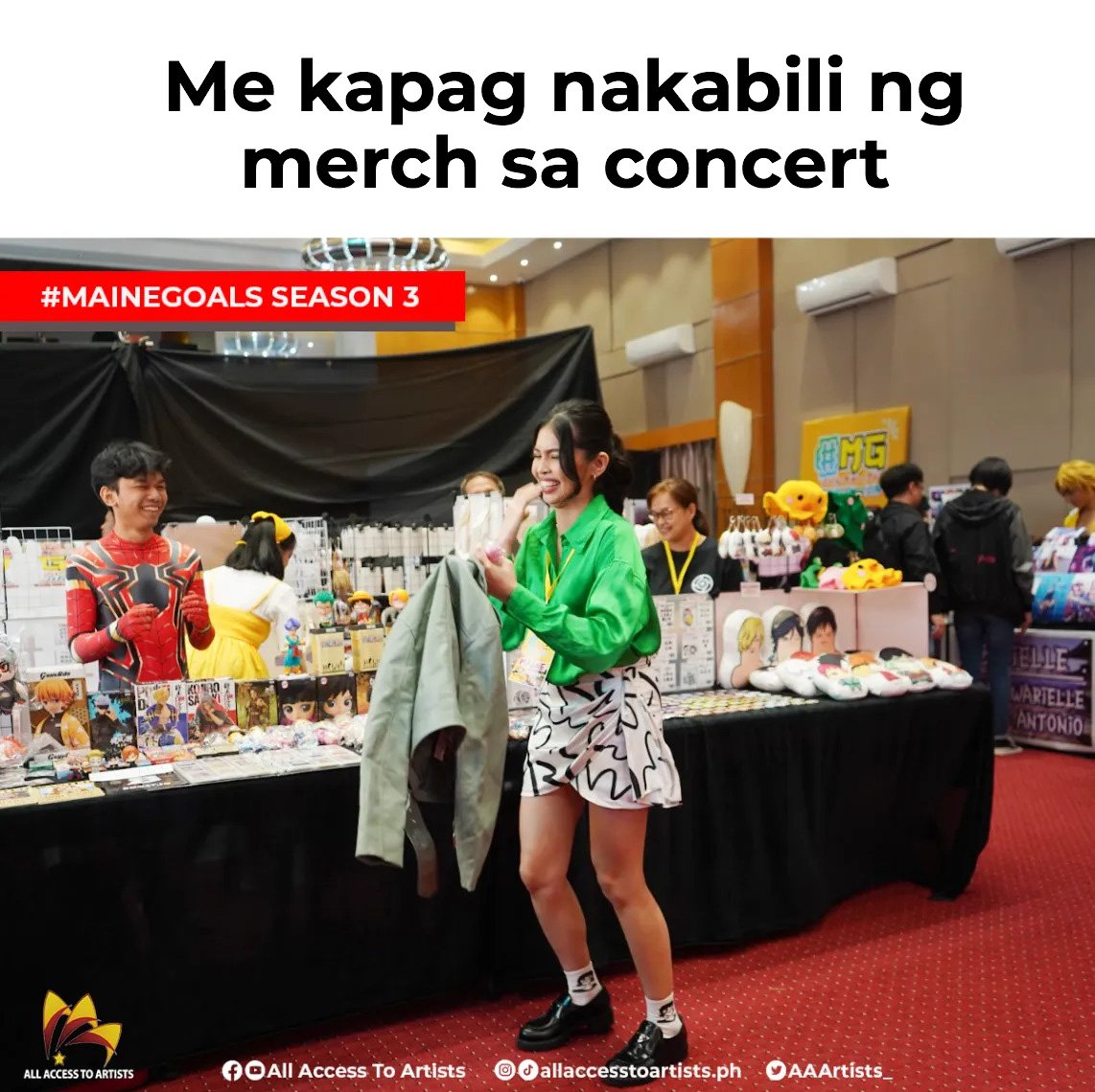 Fanboys and fangirls can relate!

@mainedcm in #MaineGoals

#MaineGoalsSeason3
Saturdays, 9:00 AM on TV5

#MaineMendoza #AllAccessToArtists #fAAAmily