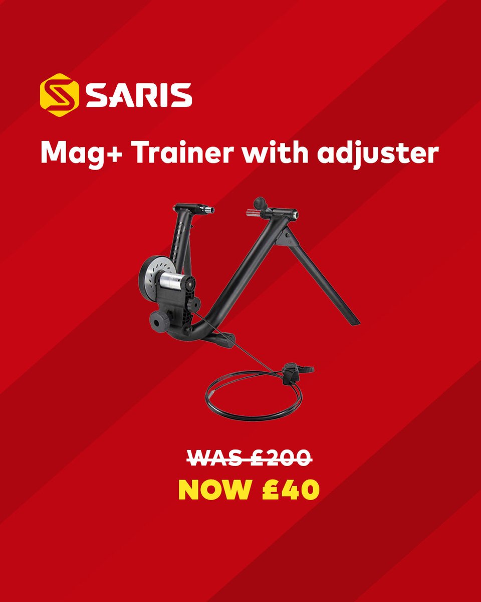 ✨ Flash Sale ✨ - Saris Turbo Trainers from just £32! Don't let the rain dampen your cycling spirits! Stay motivated and pedal away on our indoor turbo trainers - a perfect way to keep your training on track, no matter the weather outside. 🌧️🚴‍♂️ 👉 bityl.co/JyJb 🔗