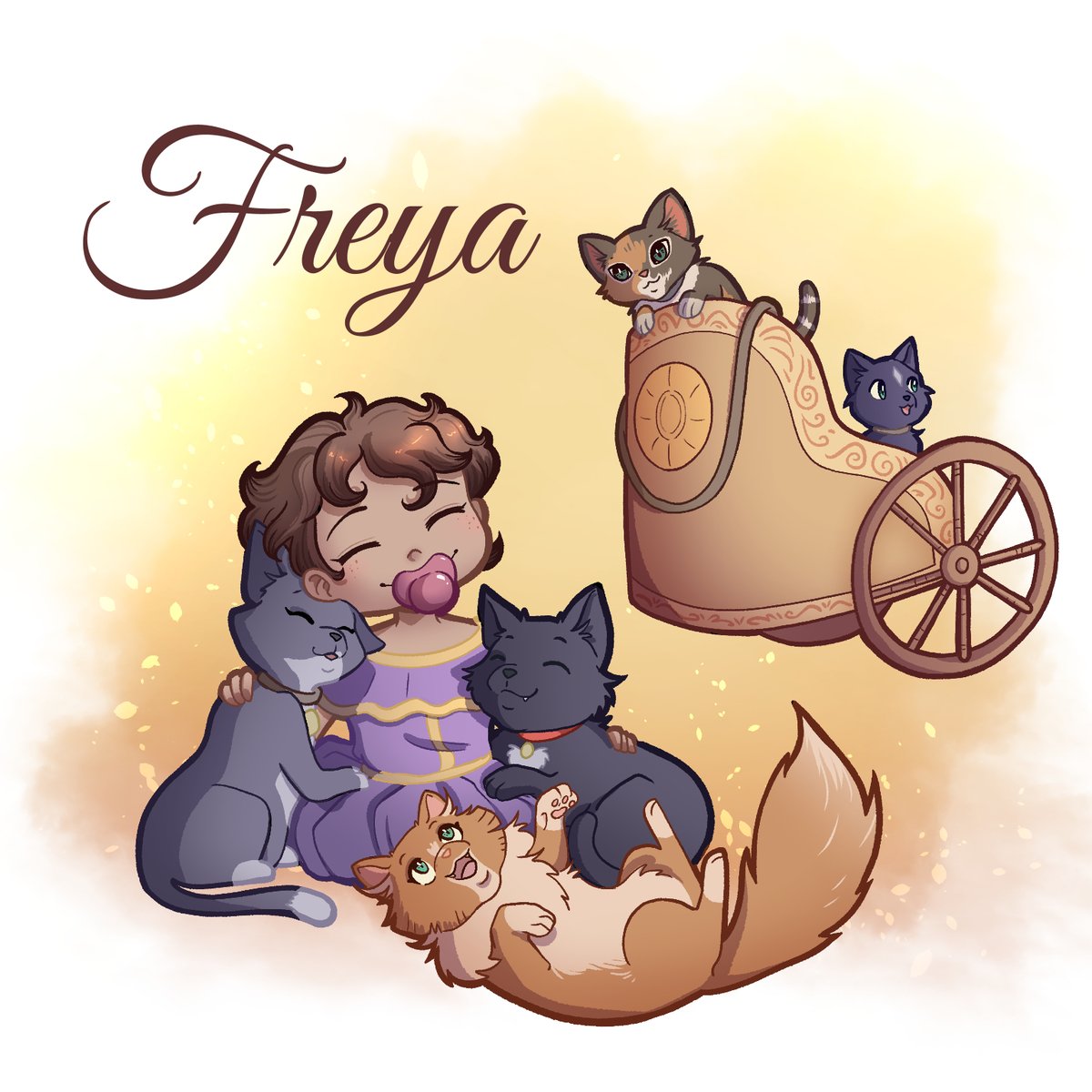 After 9 months you are finally here ❤️
Born on July 15th. Sadly for others, mom and Dad won't be sharing photo's of Freya. But you can expect small stories and comics about our adventures! 😻