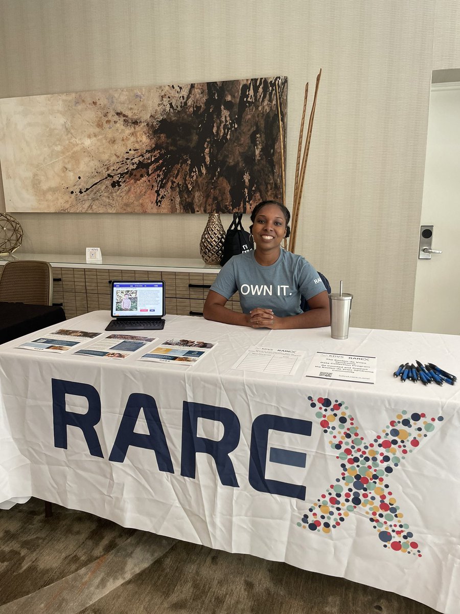 RARE_X_'s tweet photo. We are so honored to have our Associate Marketing Manager representing at the Koolen-de Vries Summit! #Kdvs #Koolendevries #CareaboutRARE #RAREDisease https://t.co/gc1kD8HopQ