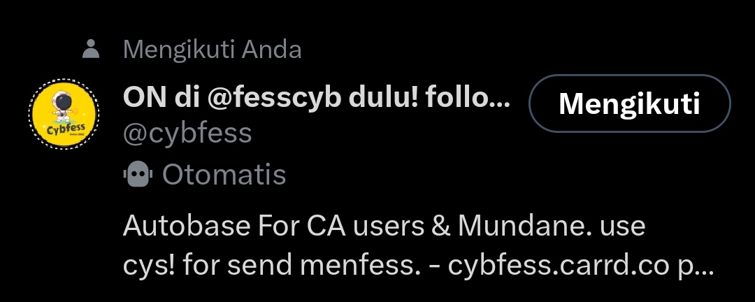 MAAKAASI MINN <a href="/cybfess/">ON! CEK PINNED 📌</a> 😍😍