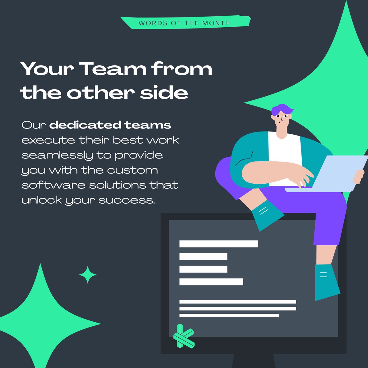 kutia_net's tweet image. 👀 Your vision, our expertise. Enjoy the peace of mind while you focus on your business growth with the trusted dedicated team by your side. 
 
Contact us at sales@kutia.net and start your headache-free journey! 
 
#dedicatedteam #teamextension