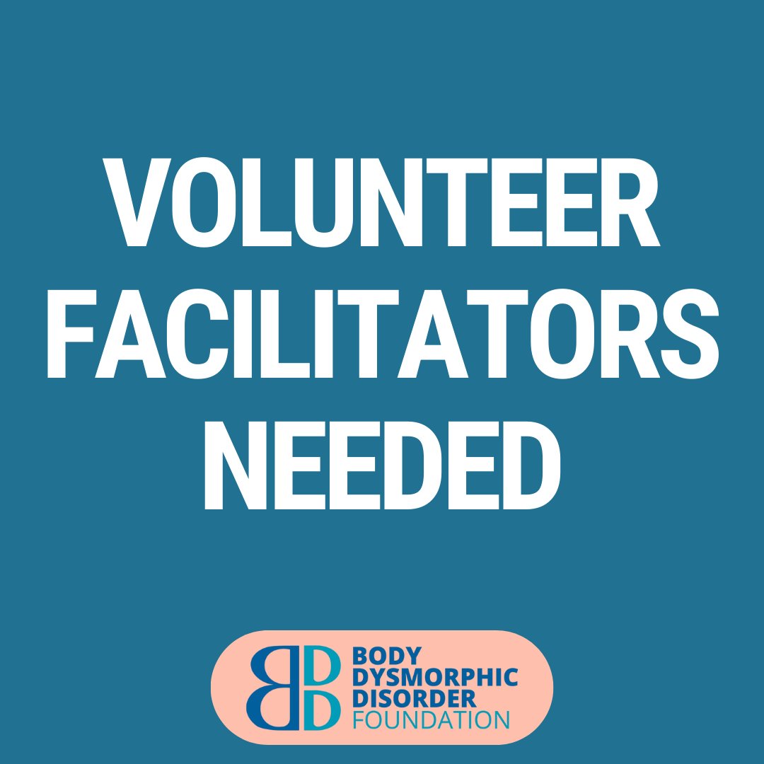 Come and join us!

We are looking for new volunteers to facilitate on our BDD Support Groups. This is a really rewarding role, with the opportunity to work alongside experienced facilitators.

To apply, download the application form here: bddfoundation.org/volunteers-nee…